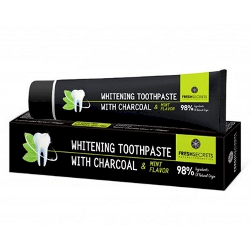FRESH SECRETS CHARCOAL ORAL TOOTHPASTE CHARCOAL & MINT 75ml (Buy 2 get 1 FREE)