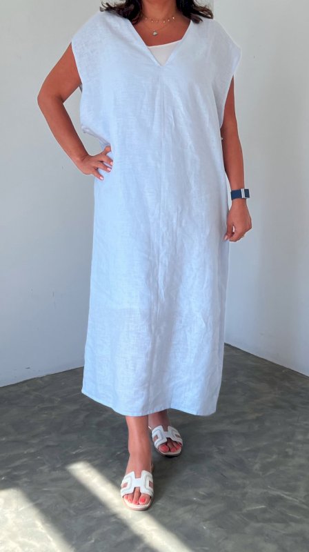 BABY BLUE COLUMN DRESS