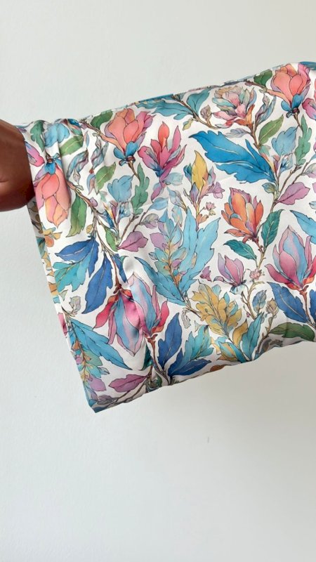 MULTI FLORAL ABAYA - SILK