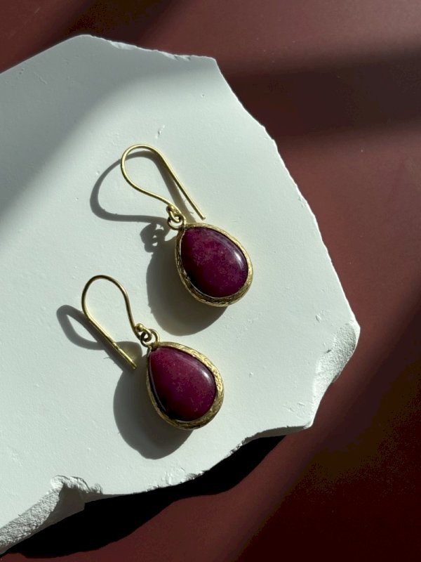 RUBY DANGLING EARRINGS