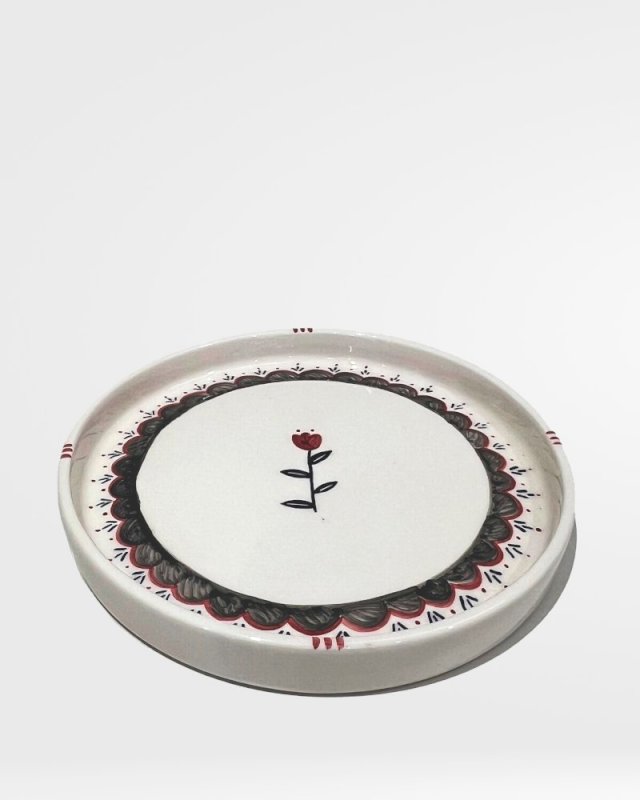 BLUE FLORAL PLATE