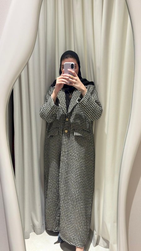 BLACK BLAZER ABAYA W/ SHAILA