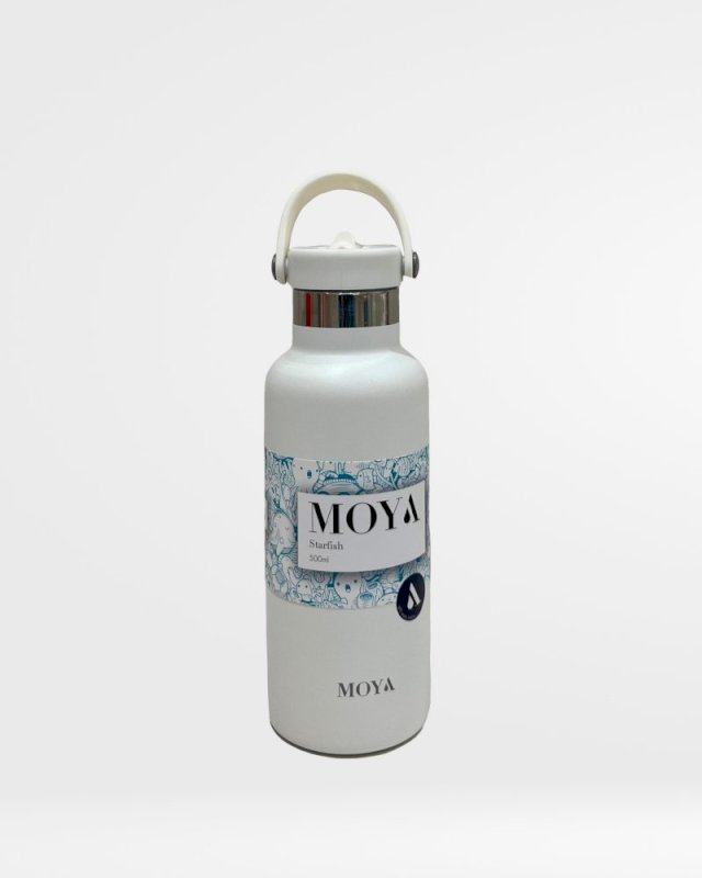 ELH MOYA STARFISH INSULATED WATER BOTTLE 500ML - WHITE