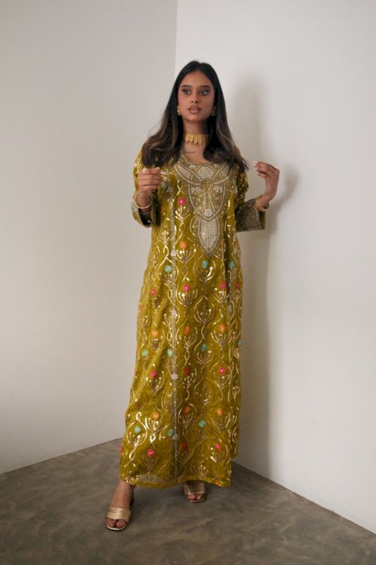 GREEN GOLD JALABIYA - NEWBURY