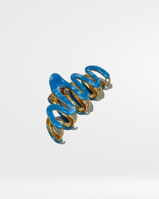 LARGE SQUIGGLE COASTAL METAL CLAW CLIP