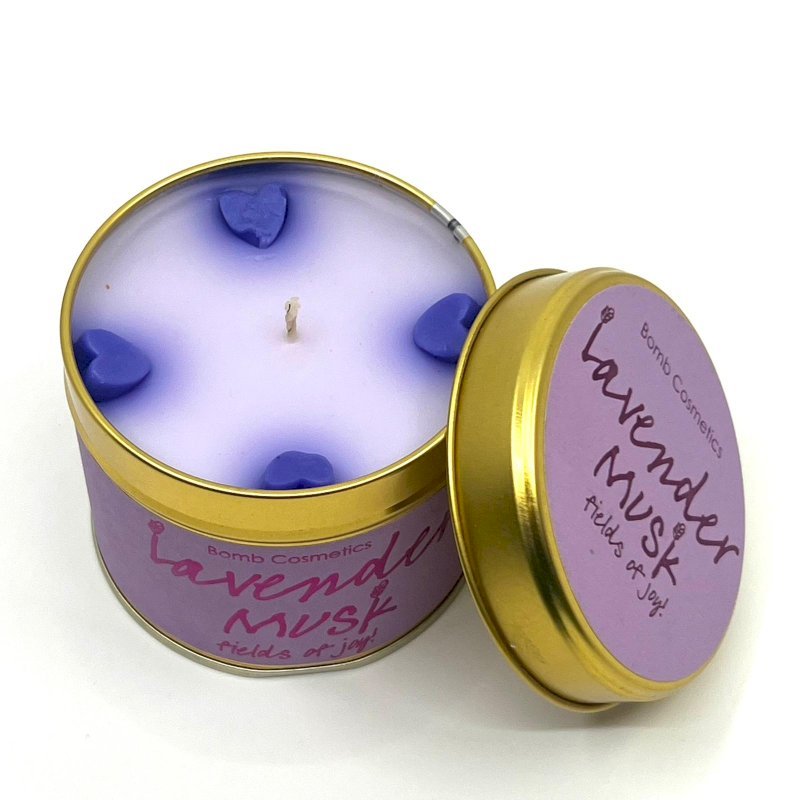 BOM TIN CANDLE LAVENDER MUSK
