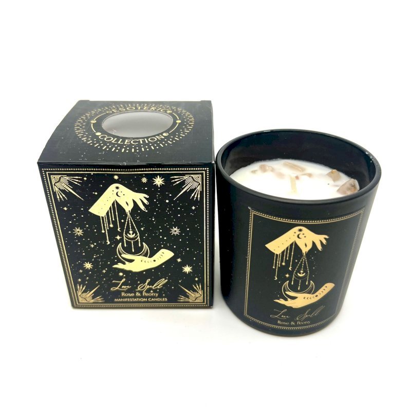 SCENTED CANDLE ESOTERIC 120GM - ROSE & PEONY (LOVE SPELL)