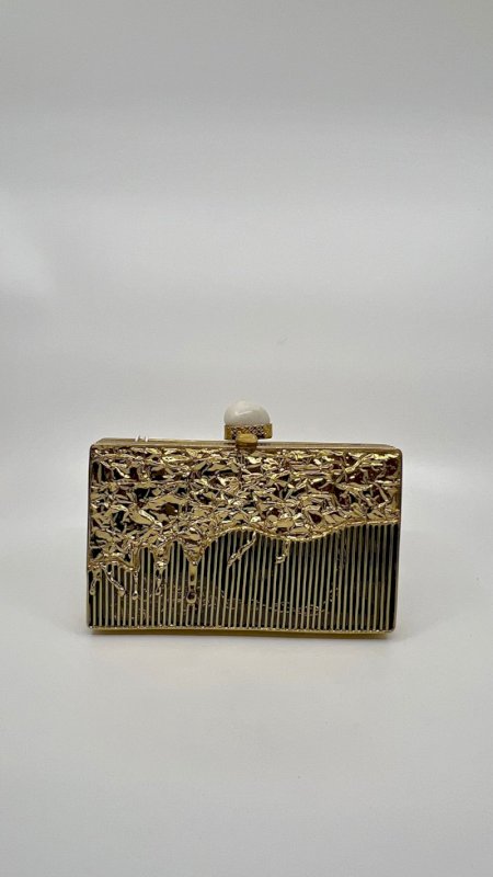 NAYLA BRASS CLUTCH