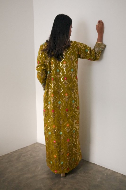 GREEN GOLD JALABIYA - NEWBURY