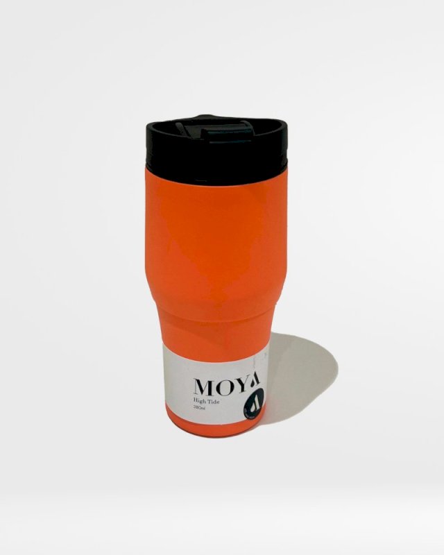 ELH MOYA HIGH TIDE TRAVEL COFFEE MUG 380ML - BLACK/CORAL