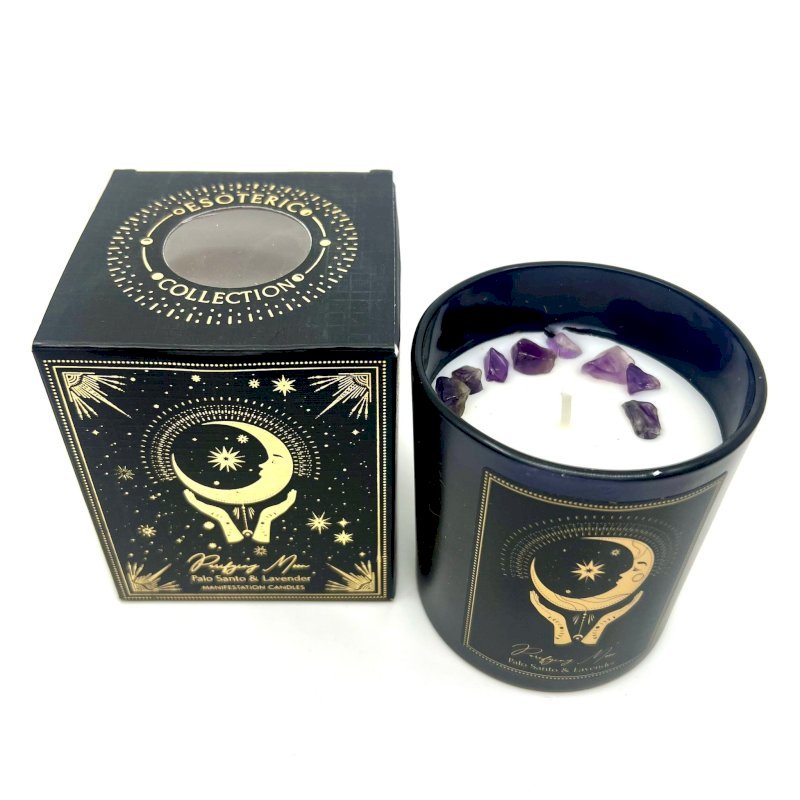 SCENTED CANDLE ESOTERIC 120GM - PALO SANTO & LAVENDER (PURIFYING MOON)