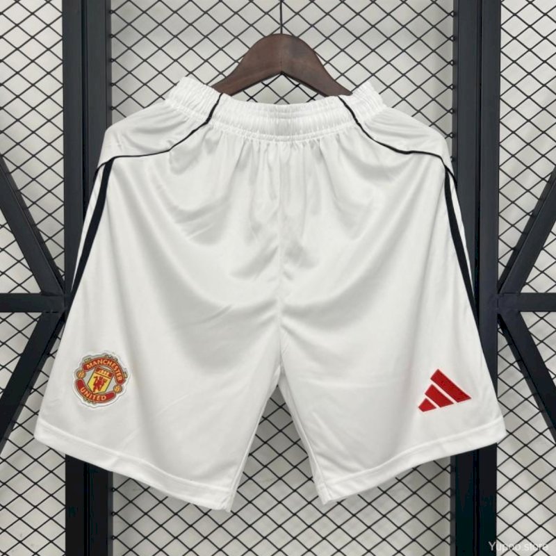 25/26 Manchester United Home Shorts
