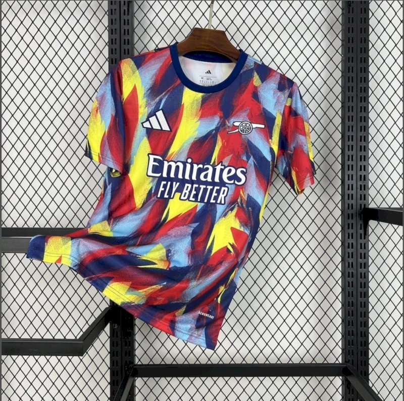 Arsenal 2025/26 Colorful pre-match training