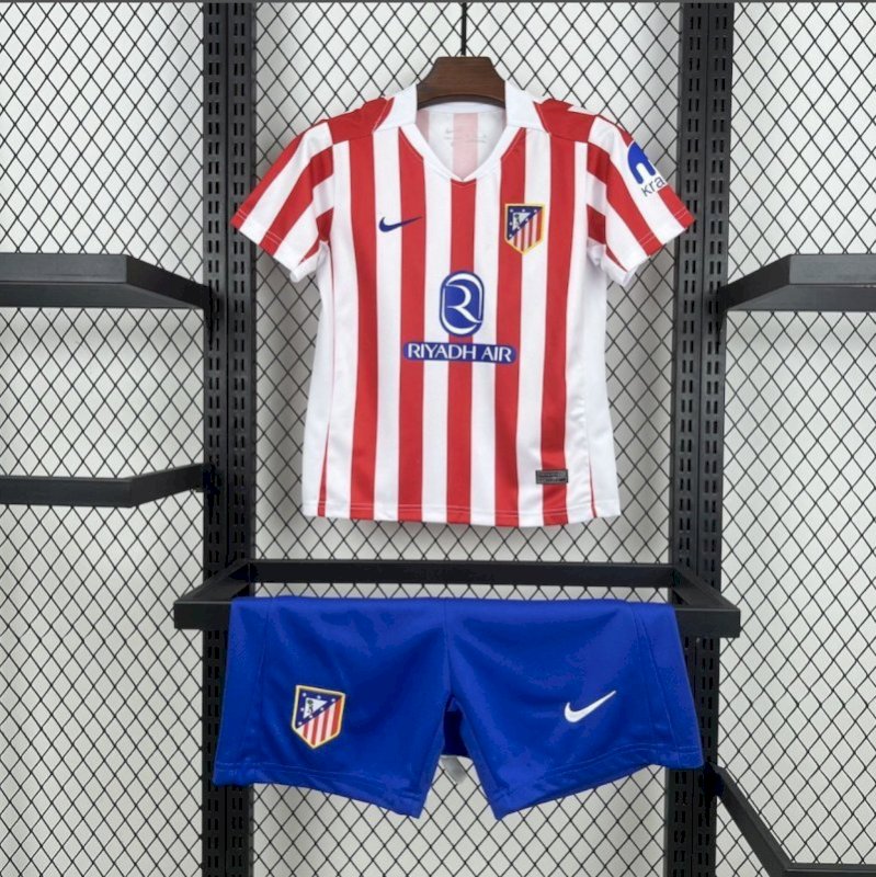 Atletico Madrid 2025/26 Home Kids Kit