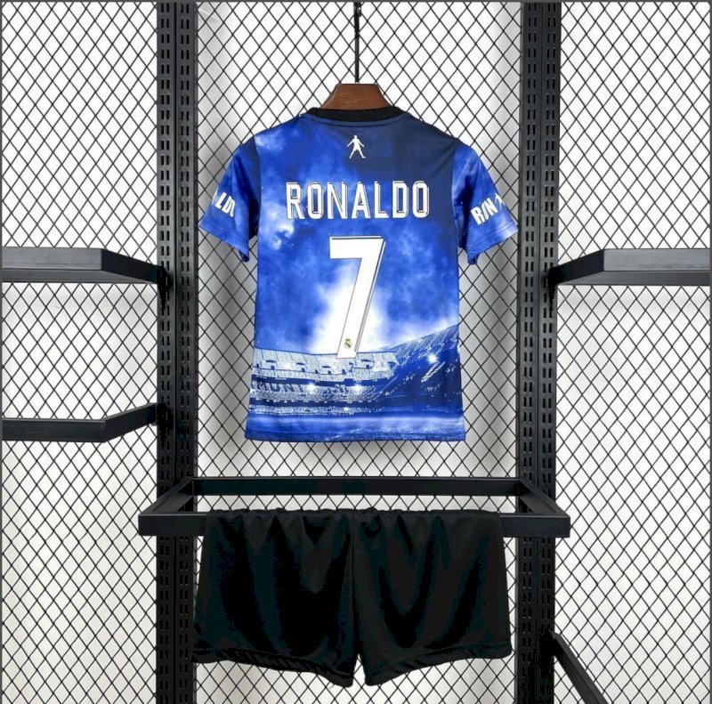 Cristiano Ronaldo 2025/26 Real Madrid Kids Kit