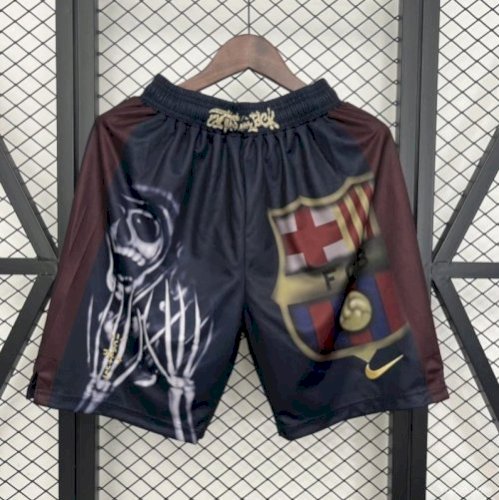 25/26 Barcelona x Cactus Jack Skeleton Home 'Black' Shorts