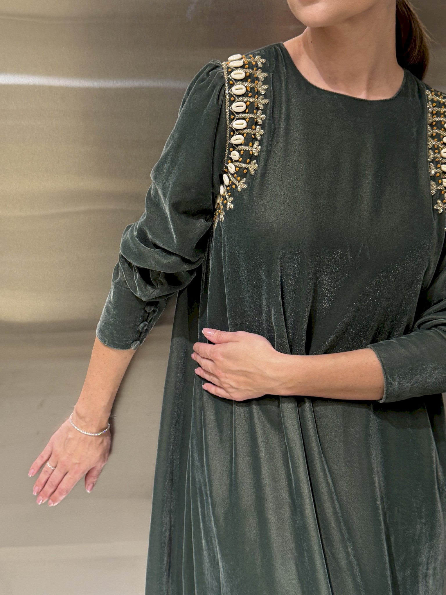 Look 9| green velvet