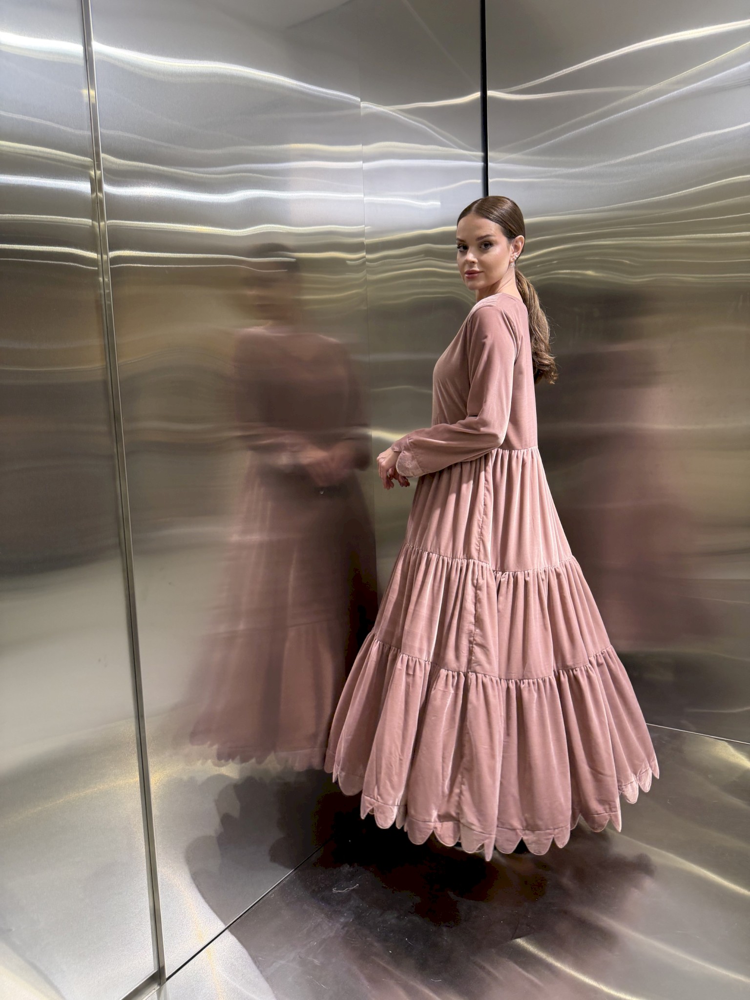 Look 4 | classic velvet in pink