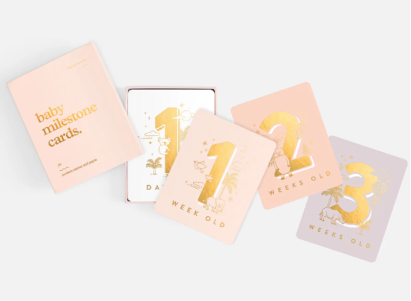 Baby Milestone Cards - Cream