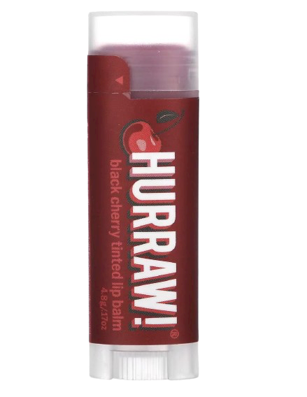 Hurraw! Balm Tinted Lip Balm, Black Cherry