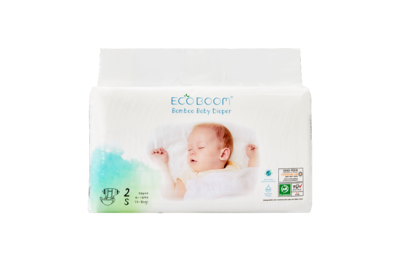 Bamboo Baby Diaper, Small Size 3-8 KG, 36 Pieces/Pack