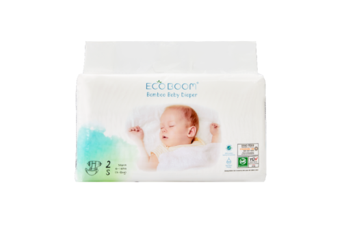 Bamboo Baby Diaper, Small Size 3-8 KG, 36 Pieces/Pack