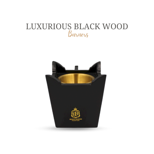Luxurious black wood burners (Handle cup burner BB no.II)