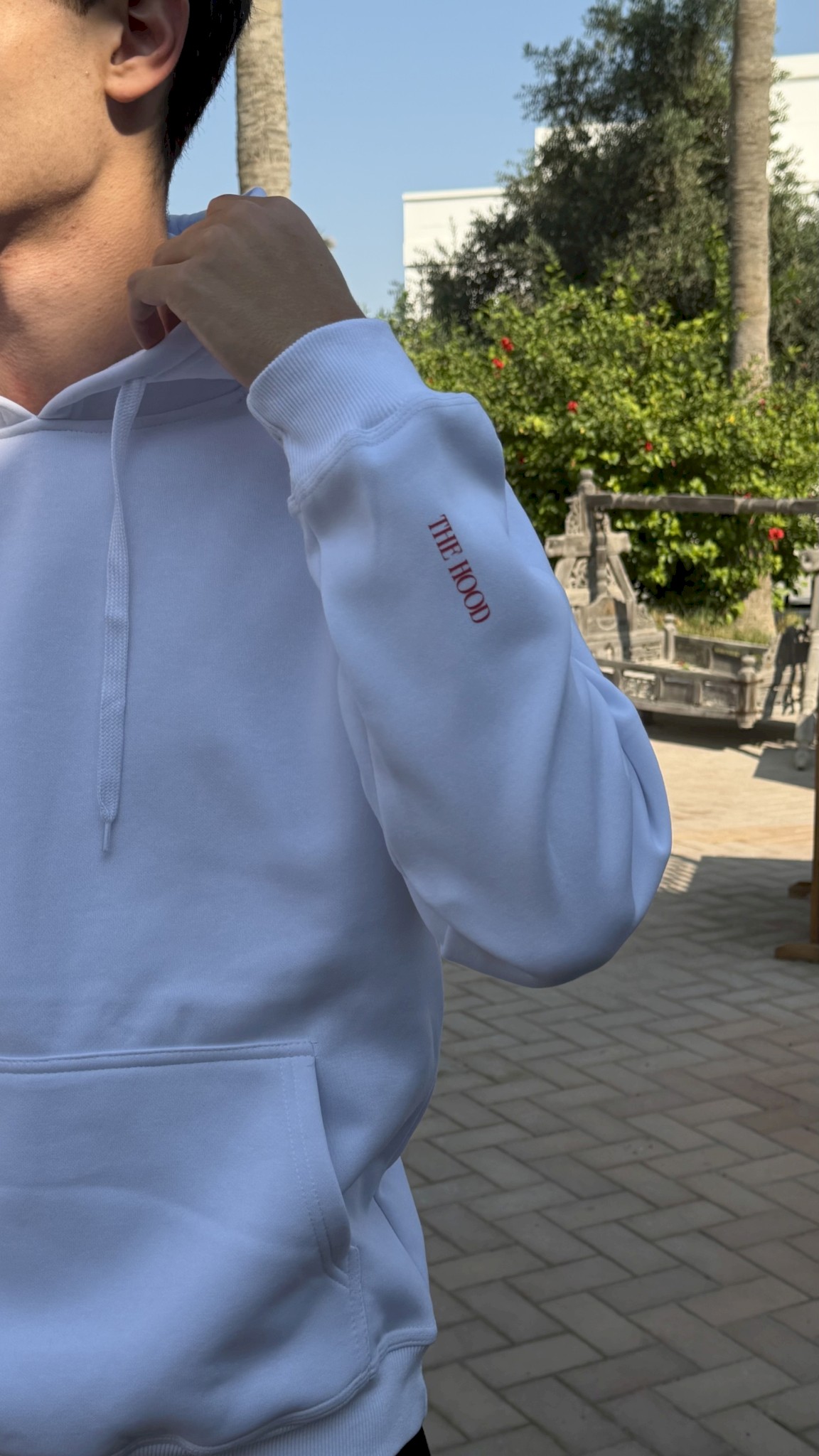 +973 Bahrain hoodie - white