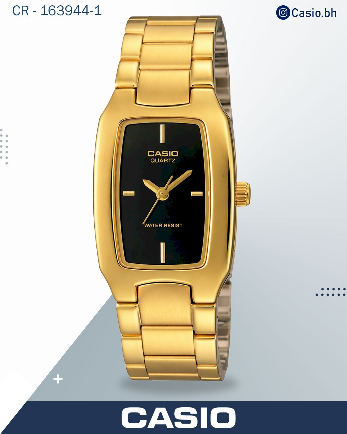 Casio Women's Gold Analog Watch LTP-1165N-1CRDF