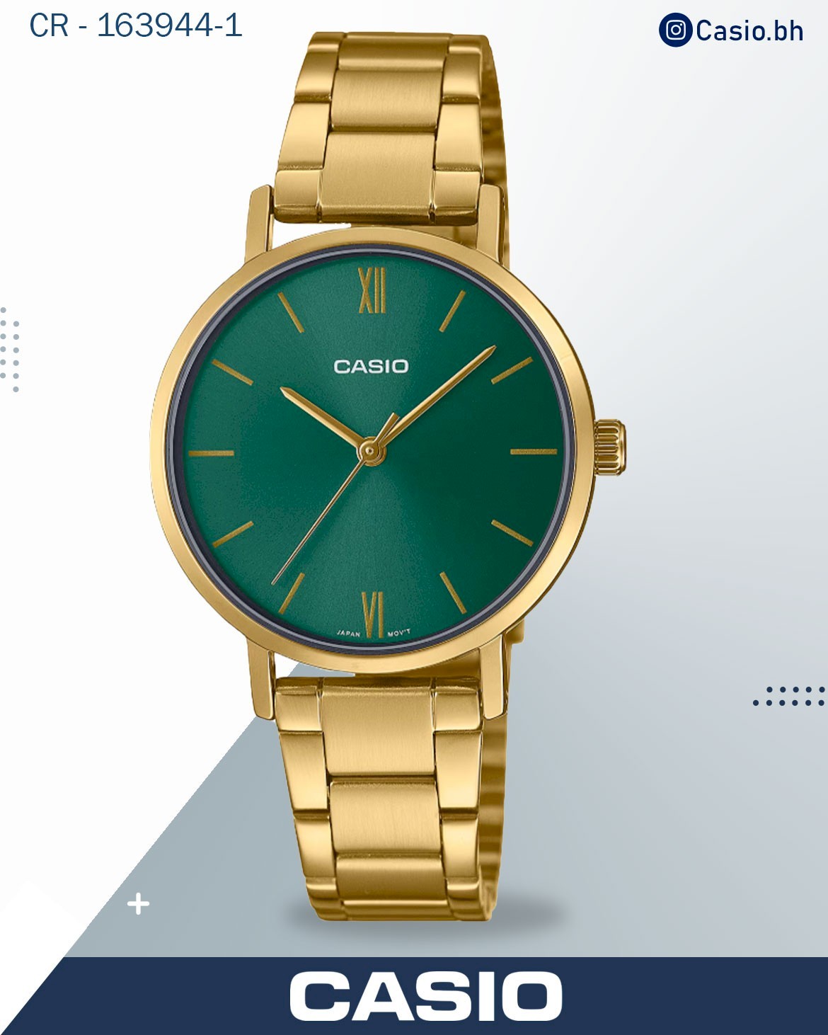 Casio LTP-VT02G-3AUDF Enticer Women’s Watch