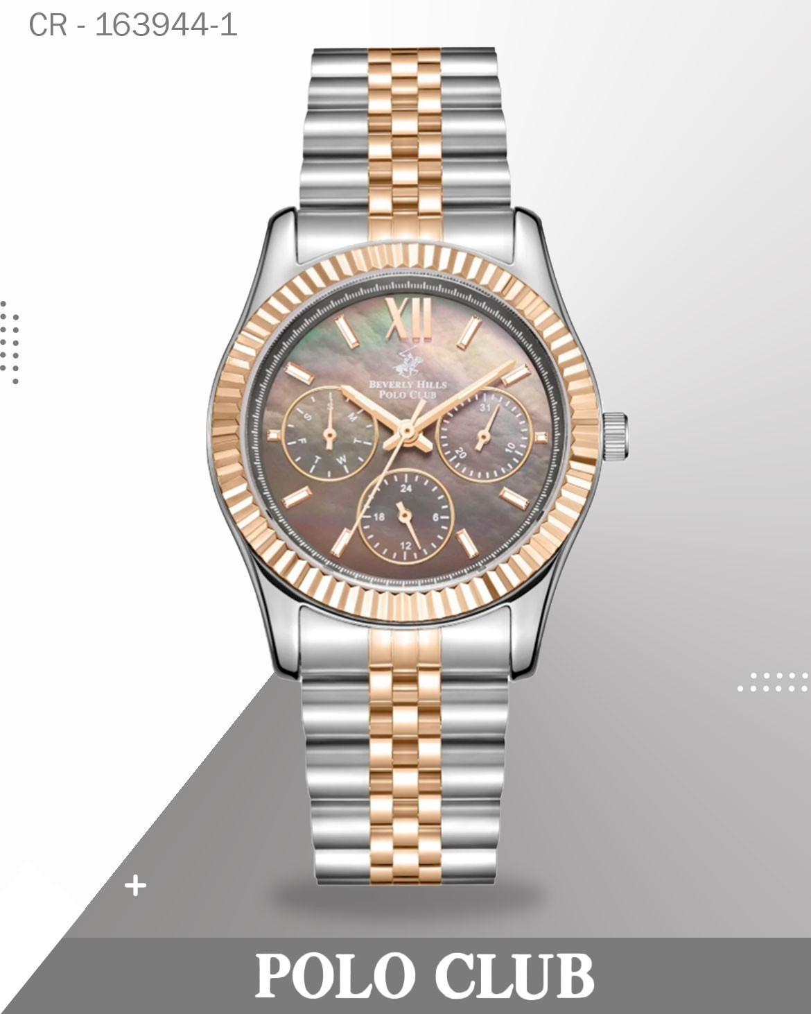 Polo Club Women's Watch Analog Mother of Pearl Dial , BP3169C.560