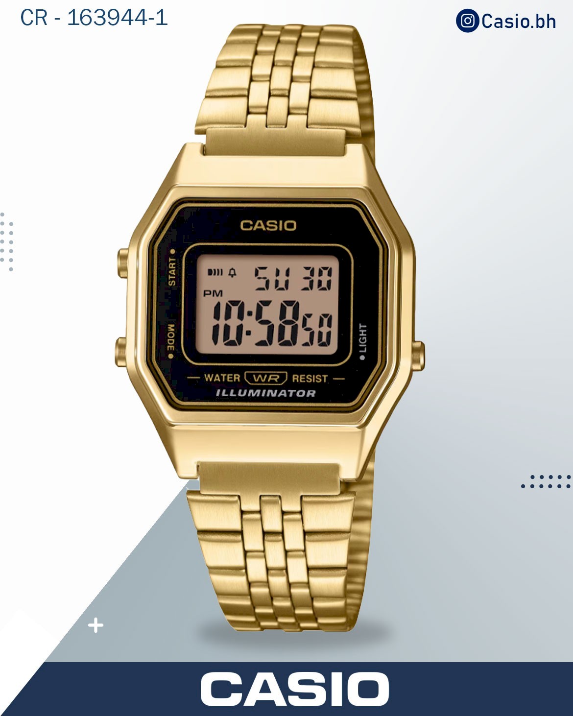 Casio LA680WGA-1DF Vintage Gold Watch