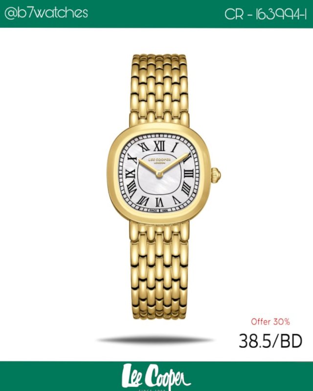 Lee cooper gold roman number watch ladies