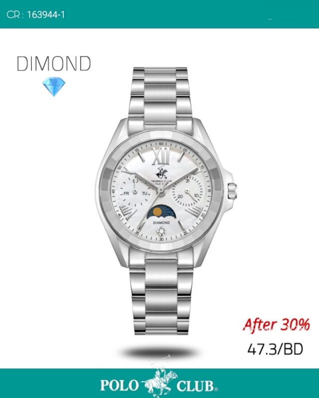 Polo watch ladies silver