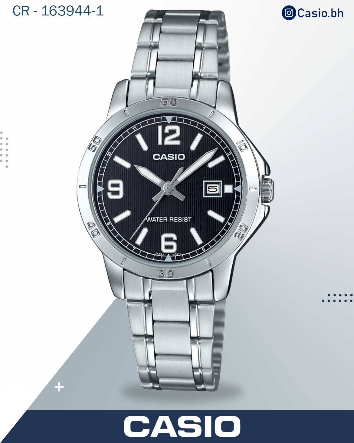 Casio Women's Watch Analog ,silver Dial LTP-V004D-7B2