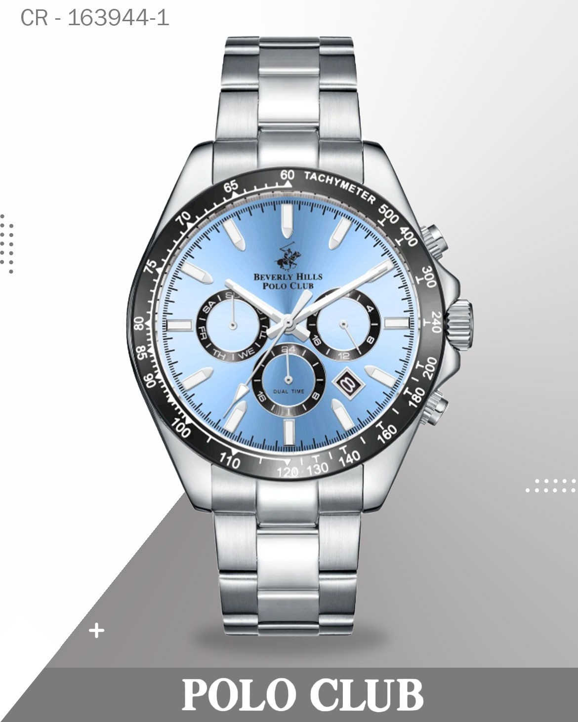 Polo Club Men's Analog Watch, Blue Dial Multi-Function With, BP3127X.300