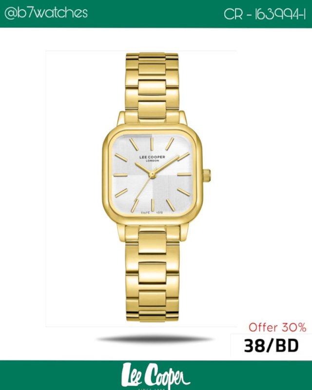 Lee cooper ladies watch gold color
