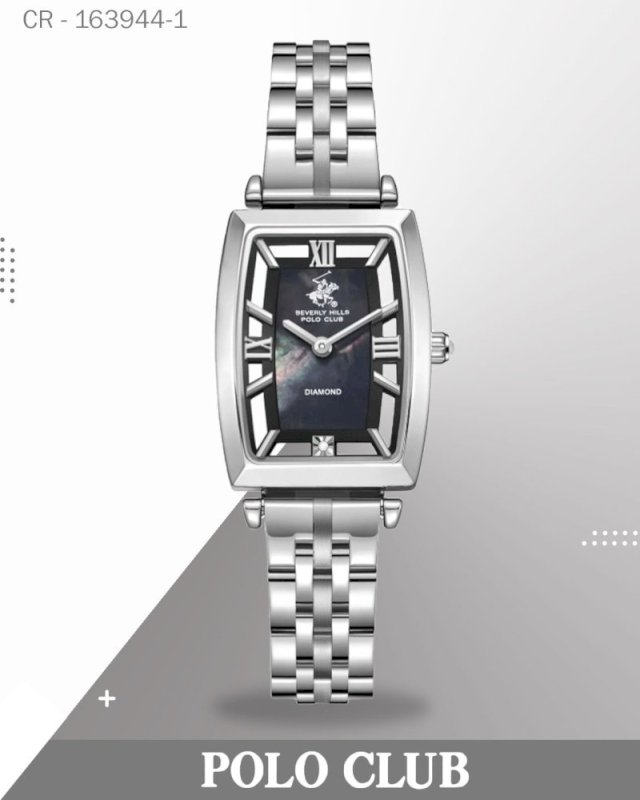 Polo Club Women's Watch Analog Mother of Pearl Dial with Silver Stainless Steel , BP3770C.350