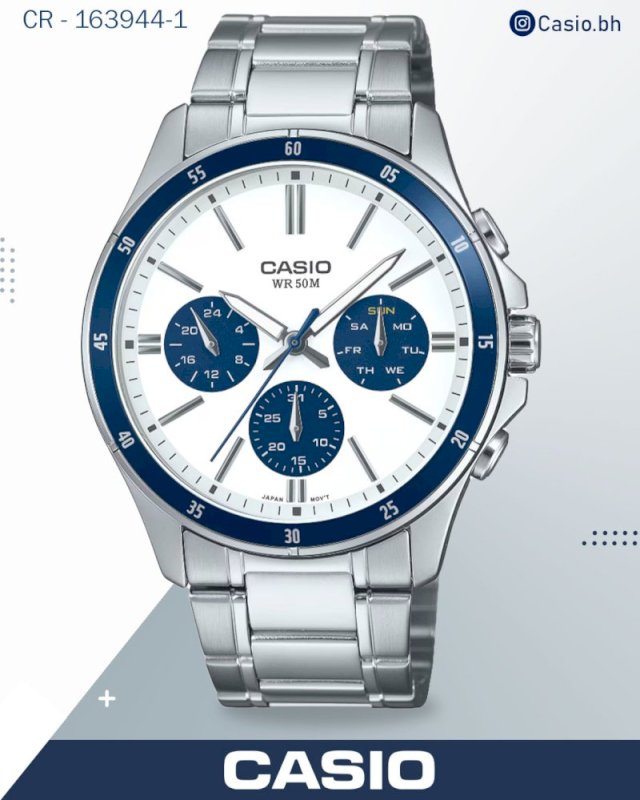 casio Men's Enticer Analog Watch MTP-1374D-7A2V