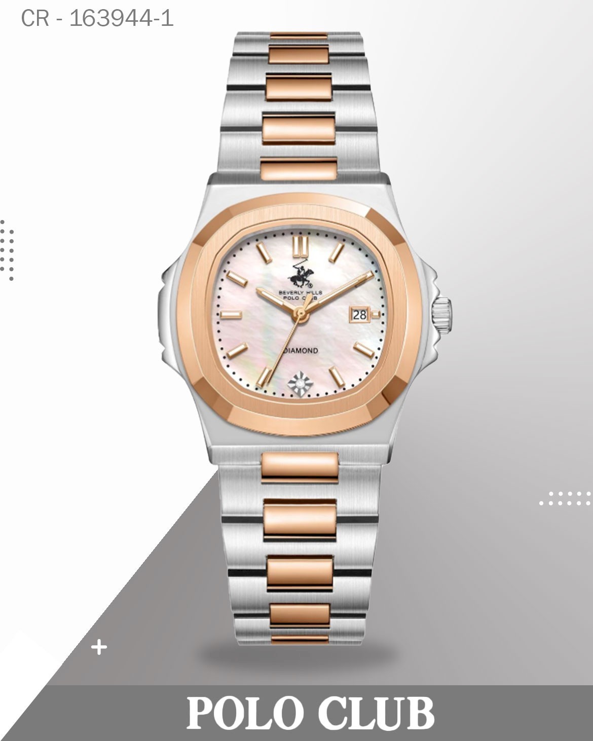 Polo Club Women's Watch Analog Mother of Pearl , BP3780X.520