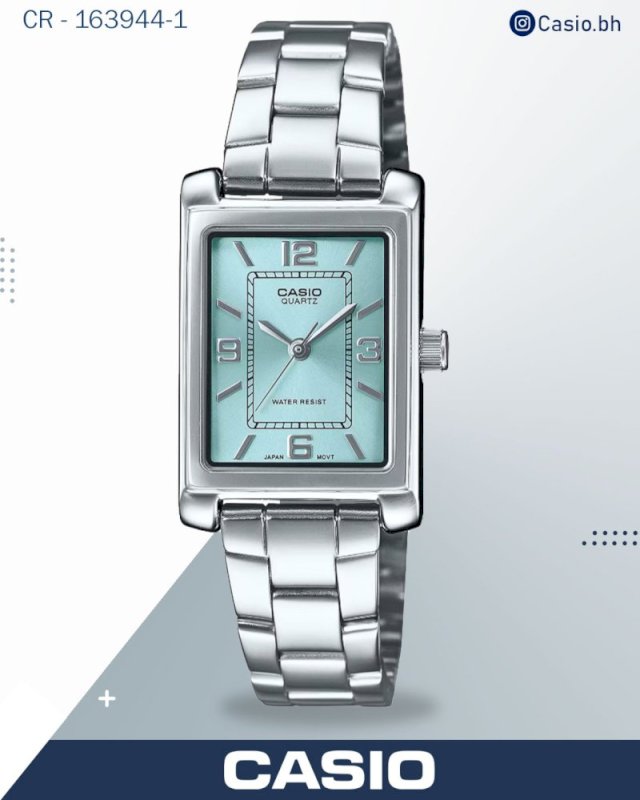 Casio LTP-1234DD-4A Women's Rectangular Standard Classic  Watch