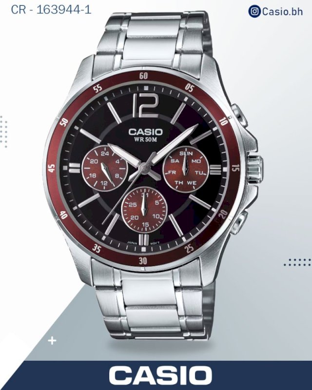 casio Men's Enticer Analog Watch MTP-1374D-2AV