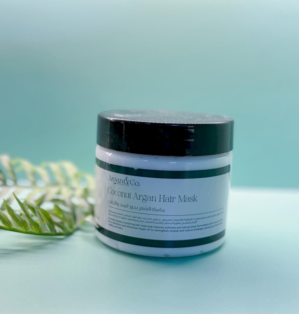 ماسك جوز الهند والارغان للشعر