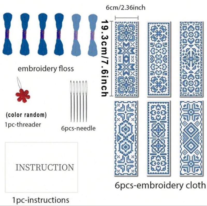 Cross stitch bookmarks