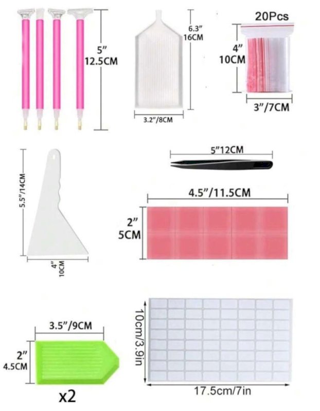 Diamond painting tools - 21 Pieces
