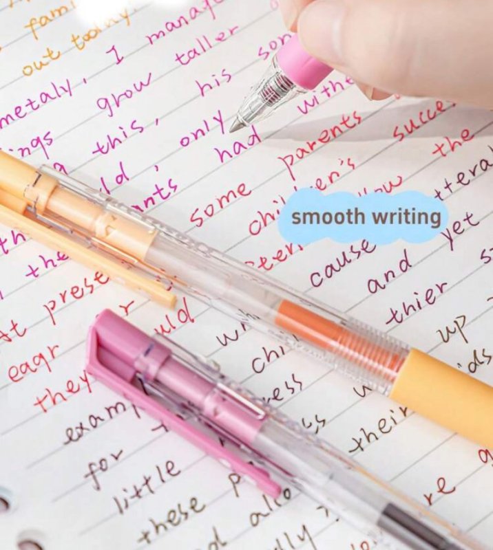8 Multicolor pens
