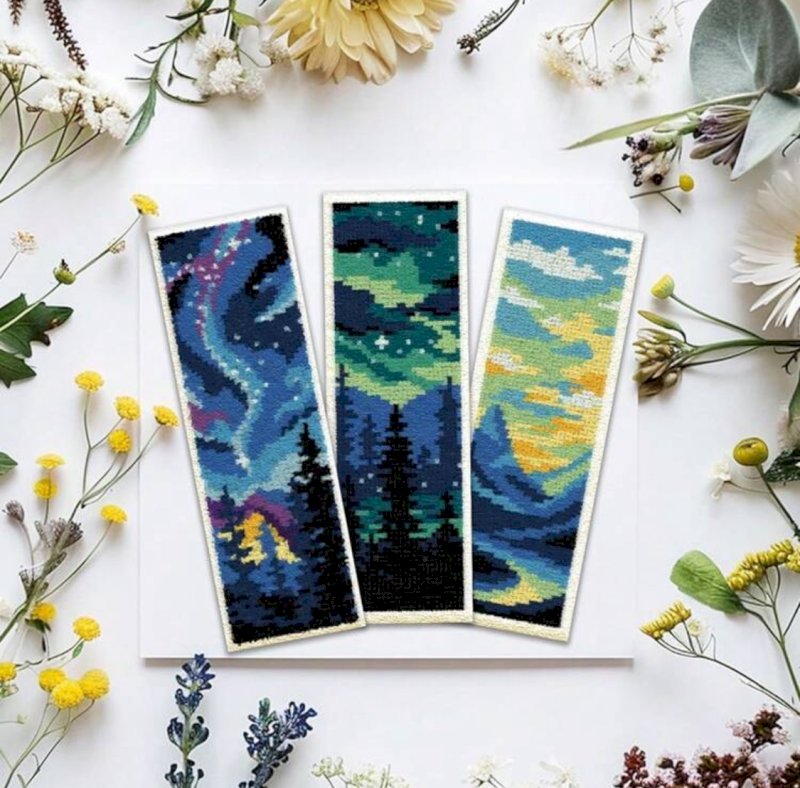 Cross stitch bookmarks