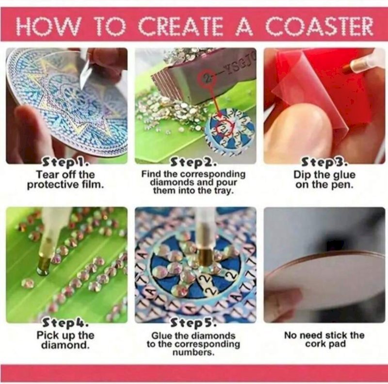 Diamond coaster set
