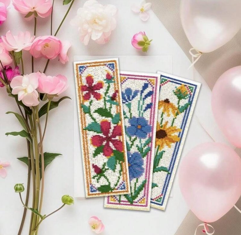 Cross stitch bookmarks