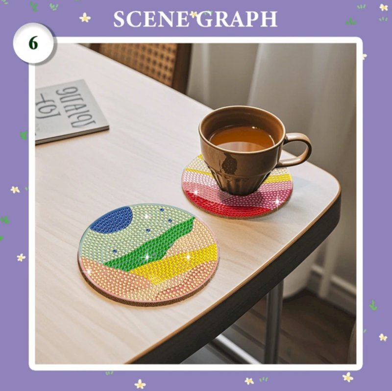 Diamond coaster set